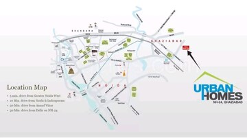 2 BHK Apartment – Map Location View at Aditya Urban Homes, Shahpur Bamheta - for Sale