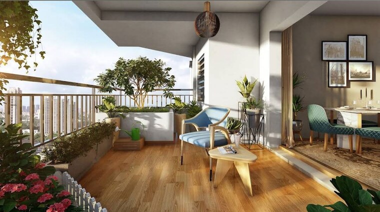 Balcony, asbl-spectra 3 Bedroom 1905 Sq.Ft. Apartment In Financial District Hyderabad 10014231