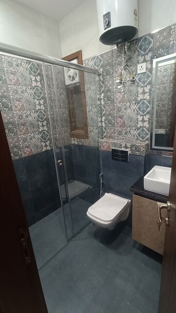 Bathroom in 3 BHK Builder Floor at Chittaranjan Park – for Rent