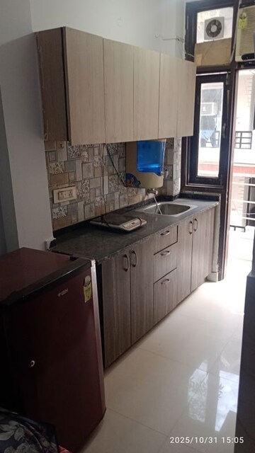 Kitchen in 1 RK Builder Floor at Minarch Tower, Sector 44 – for Rent