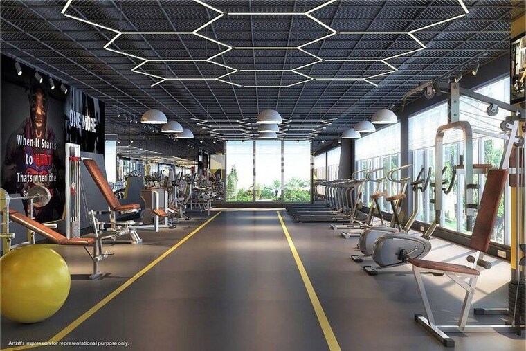 Gym, lnt-veridian 3 Bedroom 990 Sq.Ft. Apartment In Powai Mumbai 10014443