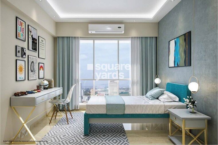 Room, lnt-veridian 3 Bedroom 990 Sq.Ft. Apartment In Powai Mumbai 10014443