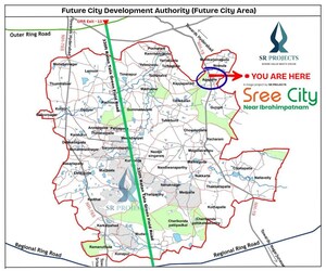  Plot – Map Location View at SR Sree City, Agapally - for Sale