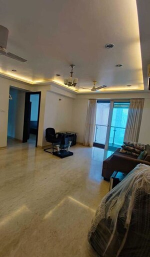 Living Room in 4 BHK Apartment at Raheja Atlantis, Lower Parel – for Rent