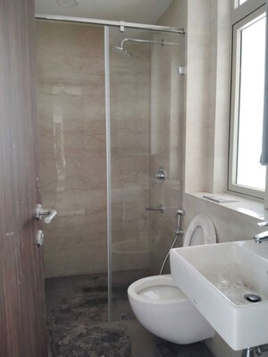 Bathroom in 3 BHK Apartment at Lodha Trump Tower, Worli – for Rent
