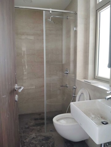 Bathroom in 3 BHK Apartment at Lodha Trump Tower, Worli – for Rent