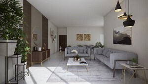 Living Room in 3.5 BHK Apartment at Godrej Meridien, Sector 106 – for Sale