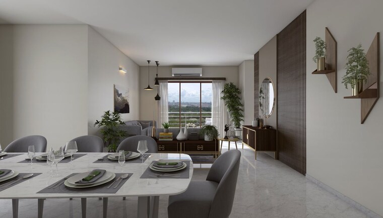 Living Room, godrej-meridien 3.5 Bedroom 2002 Sq.Ft. Apartment In Sector 106 Gurgaon 10014591