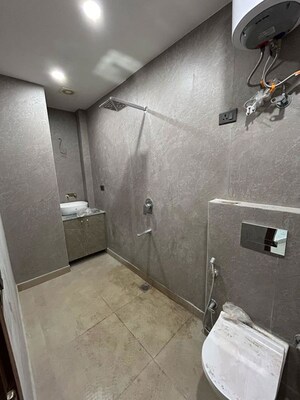 Bathroom in 2 BHK Builder Floor at Lajpat Nagar – for Rent