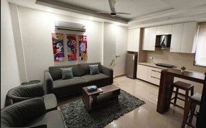 Living Room in 3 BHK Apartment at Hazratganj – for Rent