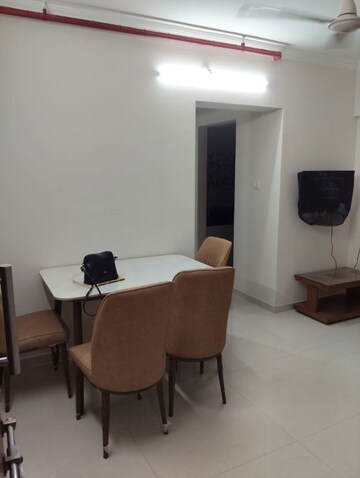 Living Room in 1 BHK Apartment at Raunak Bliss, Ghodbunder Road – for Rent