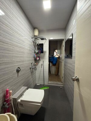 Bathroom in 3 BHK Apartment at Soham Tropical Lagoon, Ghodbunder Road – for Rent
