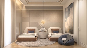 Living Room in 3 BHK Apartment at Nagla Road – for Sale