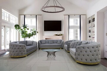 Living Room in 3 BHK Apartment at Nagla Road – for Sale