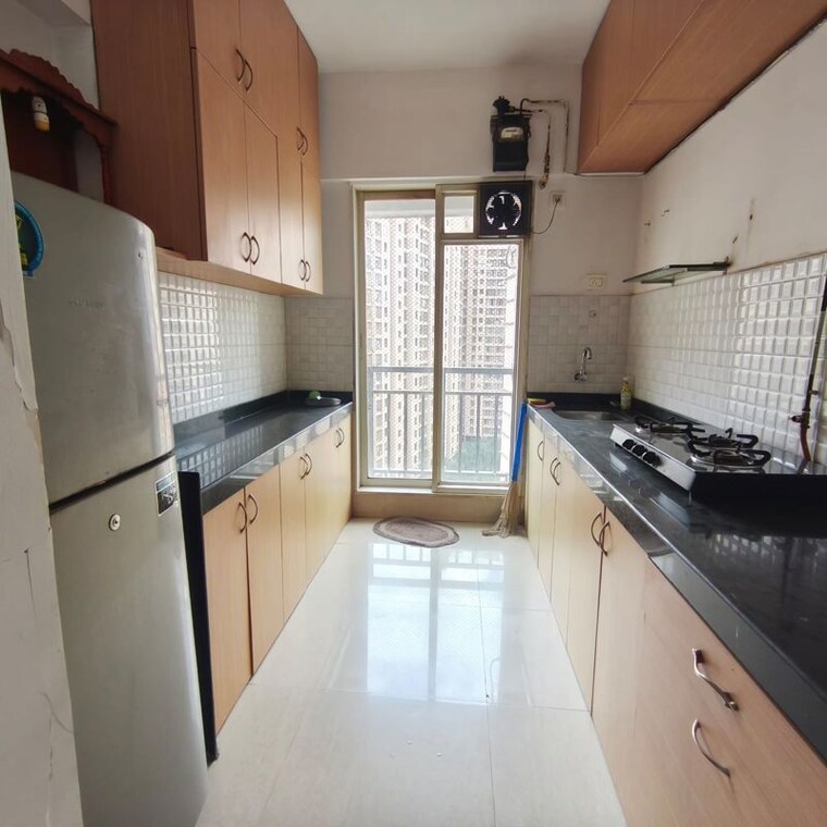Kitchen, rosa-gardenia 1.5 Bedroom 500 Sq.Ft. Apartment In Ghodbunder Road Thane 10014745
