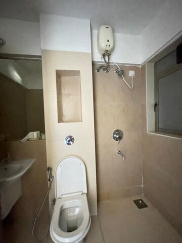 Bathroom in 1.5 BHK Apartment at Rosa Gardenia, Ghodbunder Road – for Rent