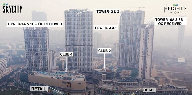 Exterior View, m3m-sky-city 3.5 Bedroom 2054 Sq.Ft. Apartment In Sector 65 Gurgaon 10014715
