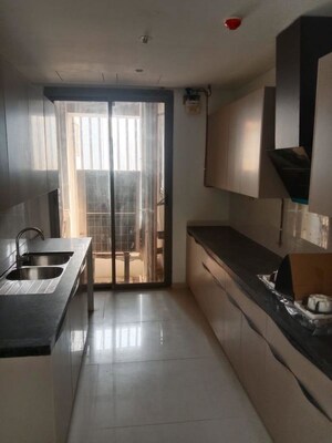 Kitchen in 4 BHK Apartment at Rustomjee Crown, Prabhadevi – for Rent