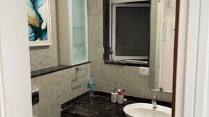 Bathroom in 2 BHK Apartment at LnT Crescent Bay T3, Parel – for Rent