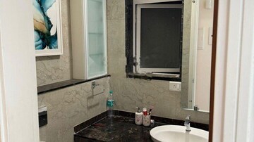 Bathroom in 2 BHK Apartment at LnT Crescent Bay T3, Parel – for Rent