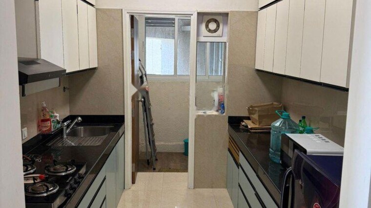 Kitchen, lnt-crescent-bay-t3 2 Bedroom 788 Sq.Ft. Apartment In Parel Mumbai 10014839