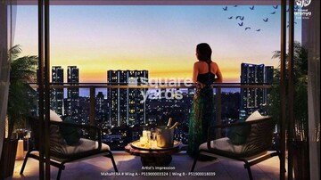 Building Lobby in 2 BHK Apartment at Piramal Aranya Ahan, Byculla – for Rent