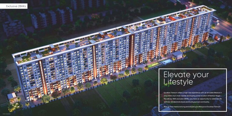 Exterior View, excellaa-tremont 2 Bedroom 1146 Sq.Ft. Apartment In Keshav Nagar Pune 10014974