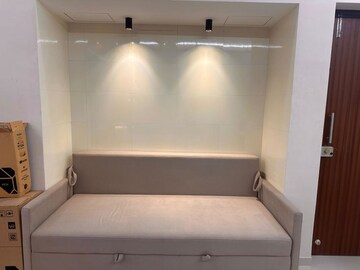 Living Room in 1 BHK Apartment at Raunak Bliss, Ghodbunder Road – for Rent