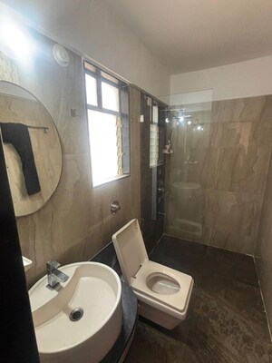 Bathroom in 3 BHK Apartment at VTP Solitaire, Baner – for Rent