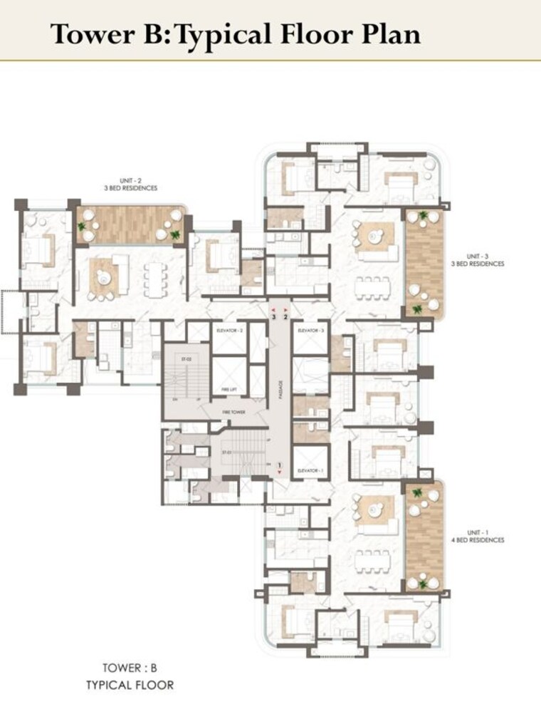 Floor Plan, lodha-palais 4 Bedroom 2023 Sq.Ft. Apartment In Kothrud Pune 10015064