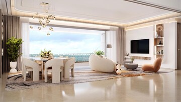 Living Room in 4 BHK Apartment at Lodha Palais, Kothrud – for Sale