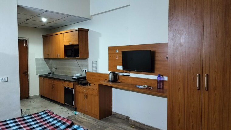 Kitchen, paramount-golfforeste 1 Bedroom 435 Sq.Ft. Apartment In Zeta I Greater Noida Greater Noida 10015125