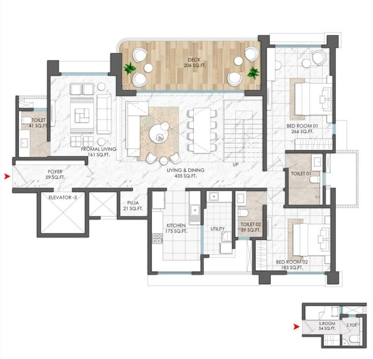 Floor Plan, kothrud 6 Bedroom 4285 Sq.Ft. Apartment In Kothrud Pune 10015152