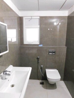 Bathroom in 3 BHK Apartment at Rajapushpa Provincia, Narsingi – for Rent