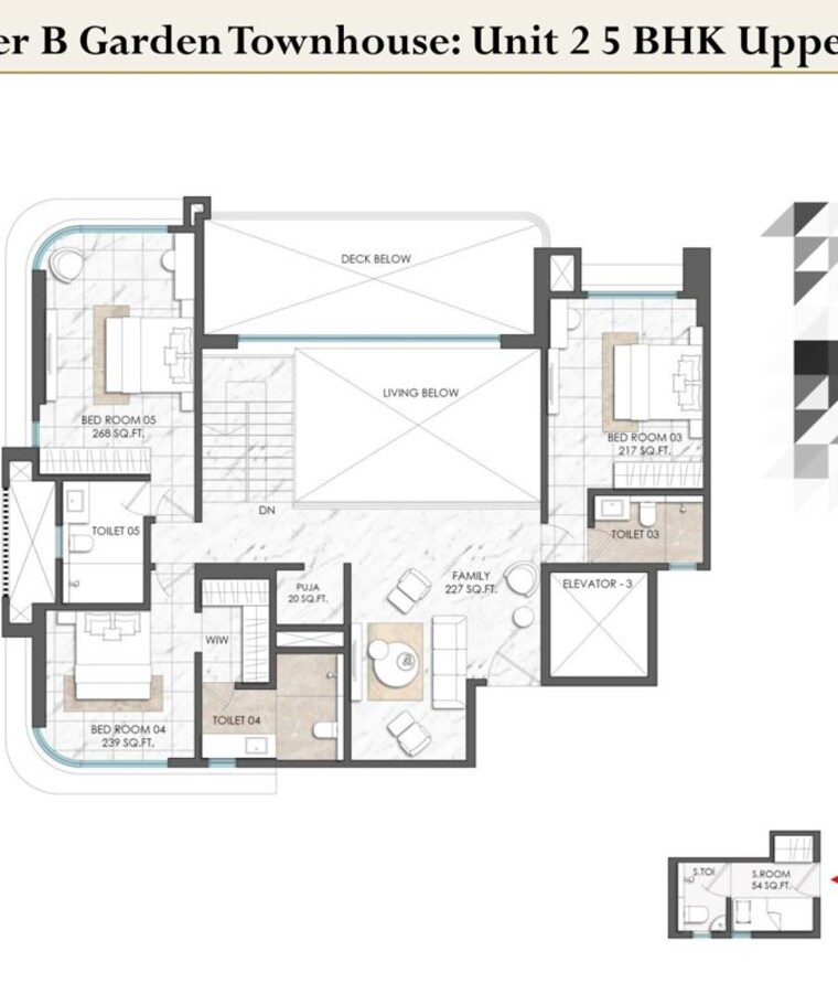 Floor Plan, kothrud 6 Bedroom 4285 Sq.Ft. Apartment In Kothrud Pune 10015152