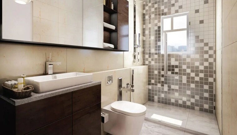Bathroom, spenta-medius 2 Bedroom 877 Sq.Ft. Apartment In Matunga West Mumbai 10015126
