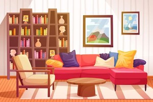 Living Room in 2 BHK Builder Floor at Prashant Vihar – for Sale