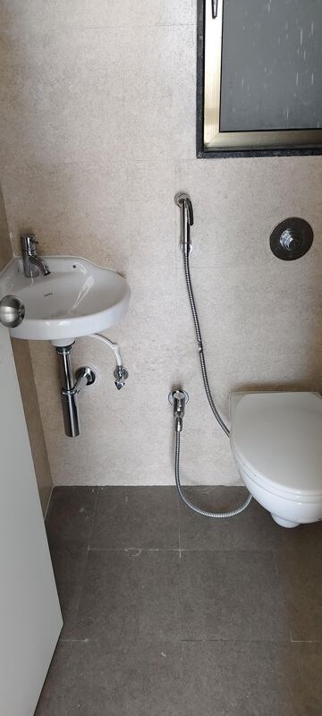 Bathroom in 1 RK Apartment at Chandak Nishchay, Borivali East – for Rent