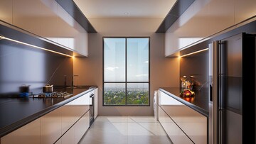 Kitchen in 3 BHK Apartment at Ethics Oliver, Dadar West – for Sale