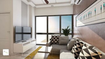 Living Room in 2 BHK Apartment at Suraj Lumina, Mahim – for Sale