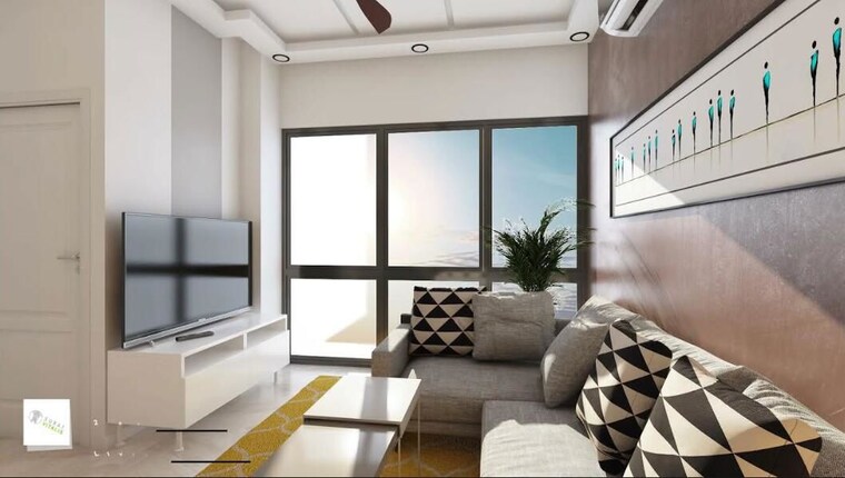 Living Room, suraj-lumina 2 Bedroom 579 Sq.Ft. Apartment In Mahim Mumbai 10018096