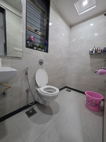 Bathroom in 2 BHK Apartment at Majiwada – for Rent