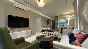 Living Room in 2 BHK Apartment at LnT Island Cove, Mahim – for Sale