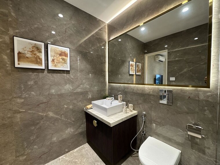 Bathroom, lnt-island-cove 2 Bedroom 780 Sq.Ft. Apartment In Mahim Mumbai 10018138
