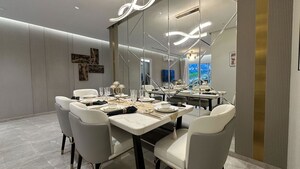 Dining area in 2 BHK Apartment at LnT Island Cove, Mahim – for Sale