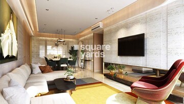 Living Room in 3 BHK Apartment at Lodha The Park Side, Worli – for Rent