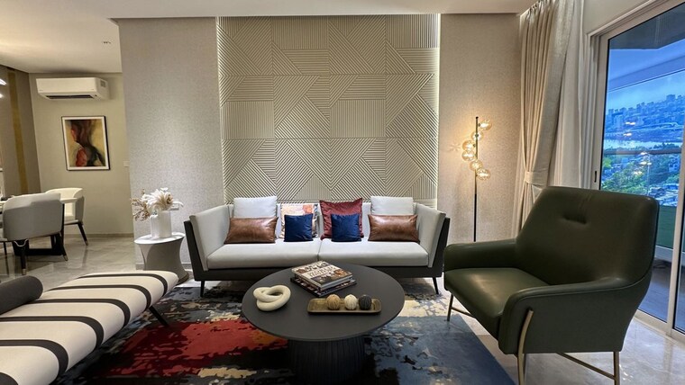Living Room, lnt-island-cove 2 Bedroom 790 Sq.Ft. Apartment In Mahim Mumbai 10018329