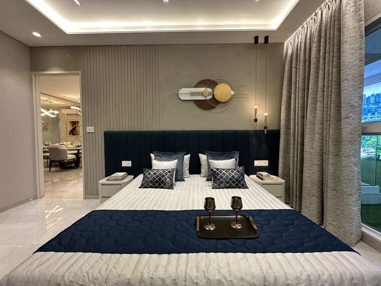 Bedroom, lnt-island-cove 2 Bedroom 790 Sq.Ft. Apartment In Mahim Mumbai 10018329