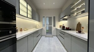 Kitchen in 2 BHK Apartment at LnT Island Cove, Mahim – for Sale