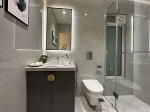 Bathroom in 2 BHK Apartment at LnT Island Cove, Mahim – for Sale
